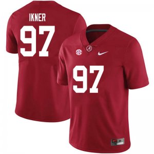 NCAA Men's Alabama Crimson Tide #97 LT Ikner Stitched College 2020 Nike Authentic Crimson Football Jersey FN17Z62RW